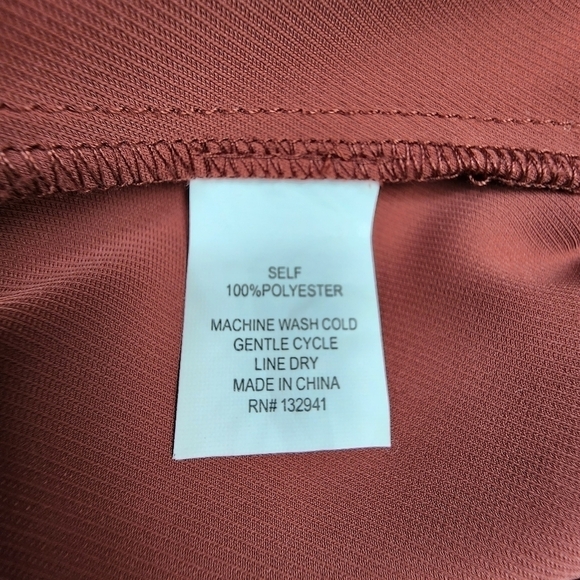 Amanda Uprichard Maroon Alexis Bell Sleeve Mini Dress Size Extra Small - Picture 6 of 8